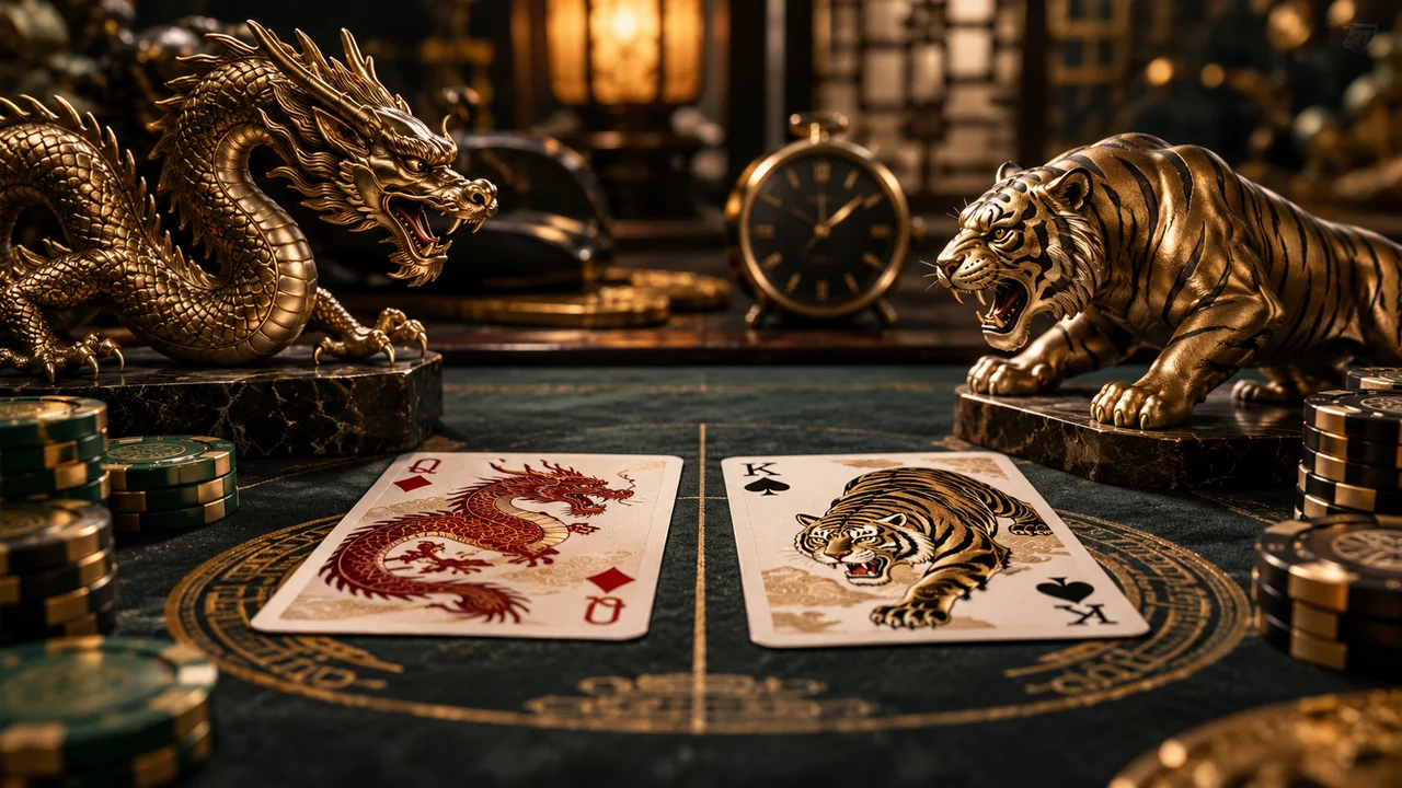 เป๋าตุง ภาพประกอบวิธีเล่นเสือมังกร เป๋าตุง สำหรับคนชอบเกมจังหวะไว